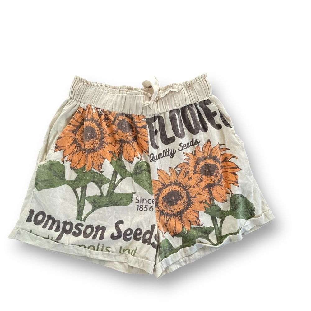 Jaded Gypsy Sunflower Cotton High Waist Short Women’s Size L/XL